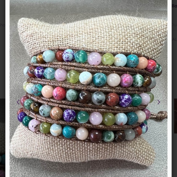 Boho “ Jen 3 Multi “ Vegan Leather  Wrap Bracelet - Picture 1 of 1